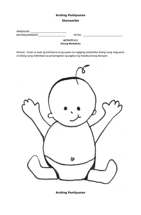 Activity Sheet Ekonomiks 2016.